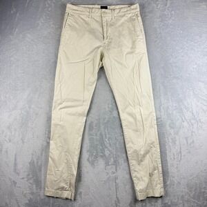 J Crew Pants Mens 29x32 Ivory 484 Slim Twill Chinos Stretch Khaki